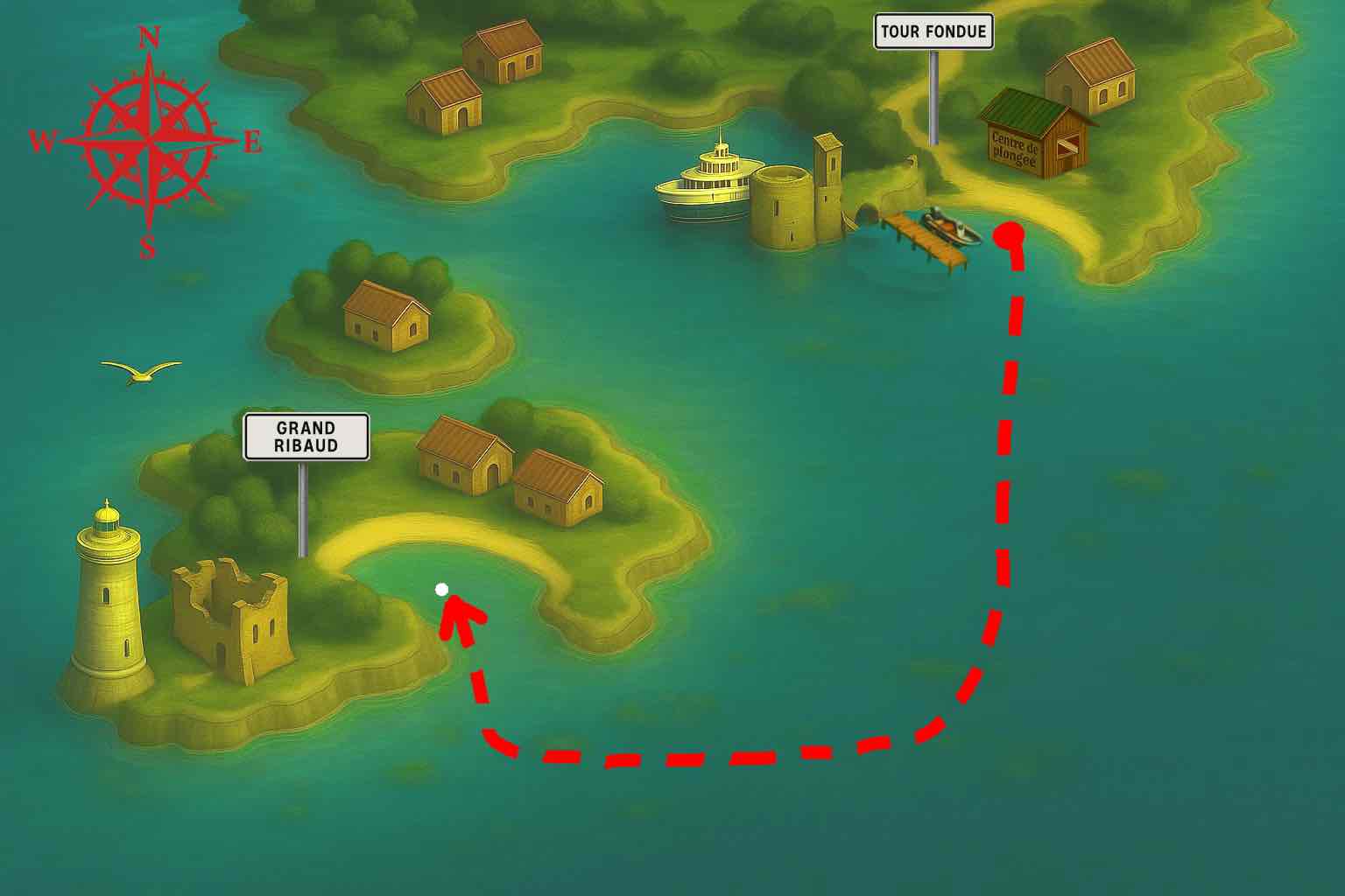 Plan de la Tour Fondue à Ribaud